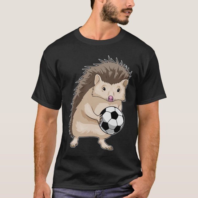 Hedgehog Soccer player Soccer T-Shirt (Front)