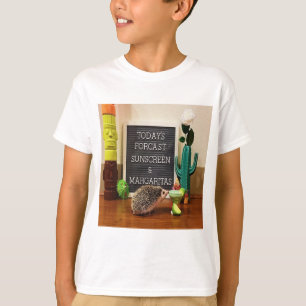 Hedgehog Sunscreen and Margaritas T-Shirt