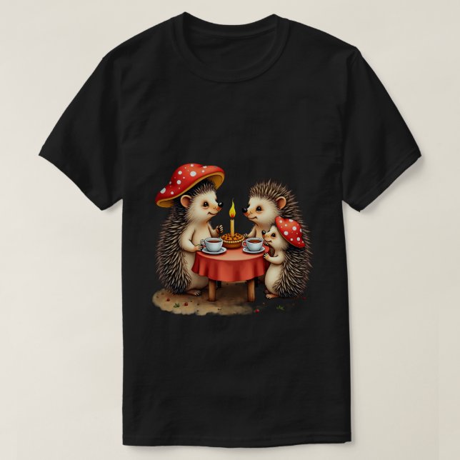 Hedgehog Supper T-Shirt (Design Front)