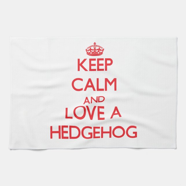 Hedgehog Tea Towel (Horizontal)
