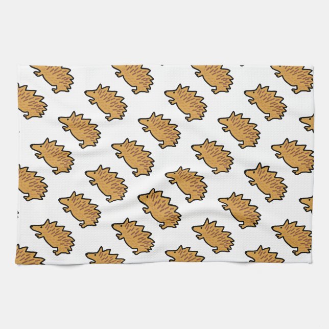 Hedgehog Tea Towel (Horizontal)