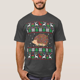 Hedgehog Ugly Xmas Sweater Hedgehog Christmas Ligh