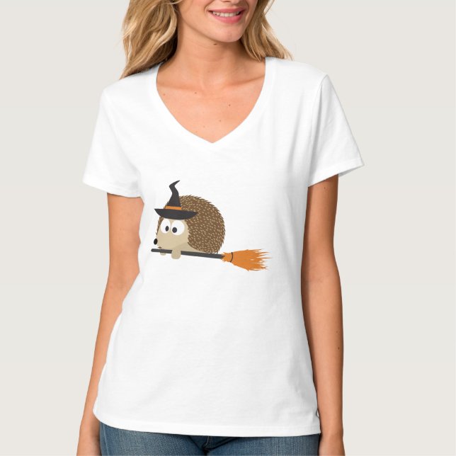 Hedgehog Witch T-Shirt (Front)