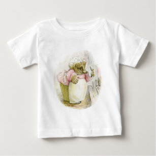 Hedgehog with Iron Mrs Tiggy-Winkle Baby T-Shirt