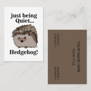 Hedgehog Woodland Animal Business Card