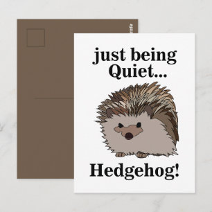 Hedgehog Woodland Animal  Postcard