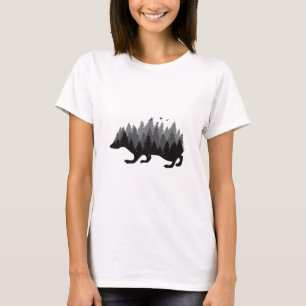 Hedgehog - Woodland Design T-Shirt