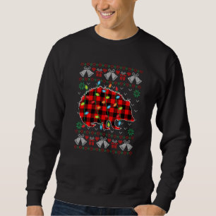 Hedgehog Xmas Lights Ugly Christmas Sweater