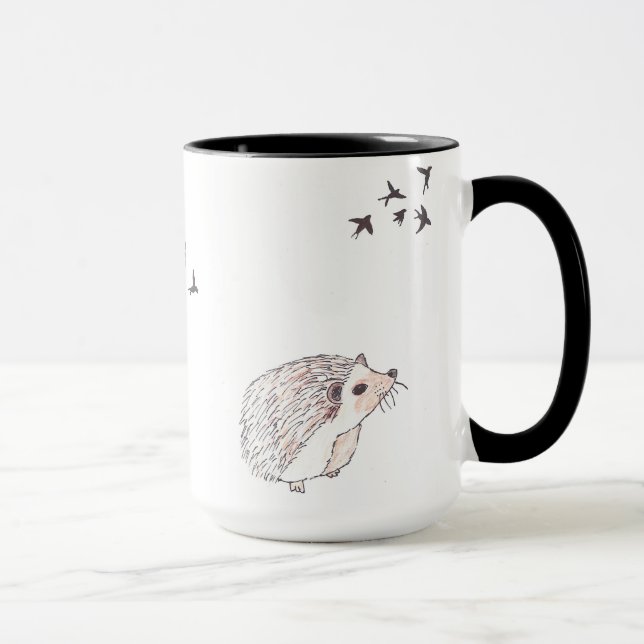 Hedgehog Yearns Mug (Right)
