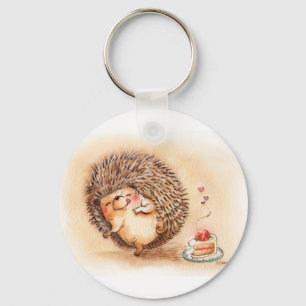 Hedgehog Yum Key Ring