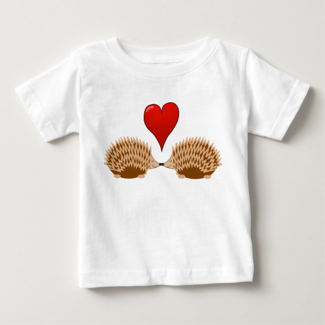 Hedgehogs in love baby T-Shirt (Front)
