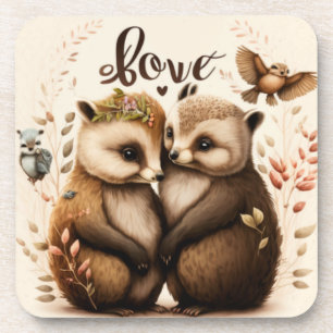  hedgehogs in love         coaster