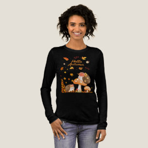 hedgehogs in the autumn scenery Tri-Blend shirt