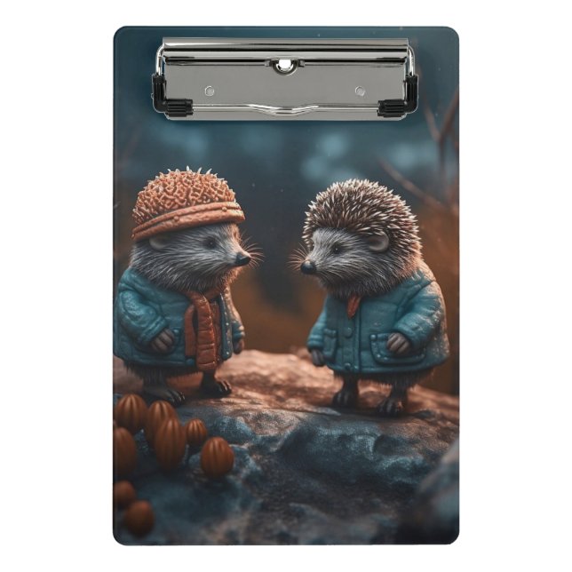 Hedgehogs Mini Clipboard (Front)