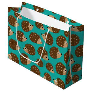 Hedgehogs seamless pattern (ver.1) large gift bag