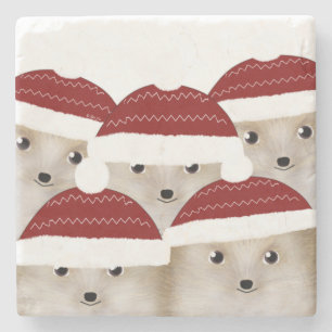 Hedgehogs Stone Coaster