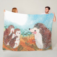 Hedgehogs talking to each other Illustration 