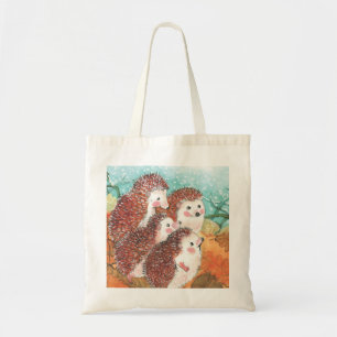 Hedgehogs talking to each other Illustration Tote Bag