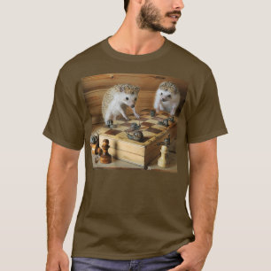 Hedgehogs the chess players  T-Shirt