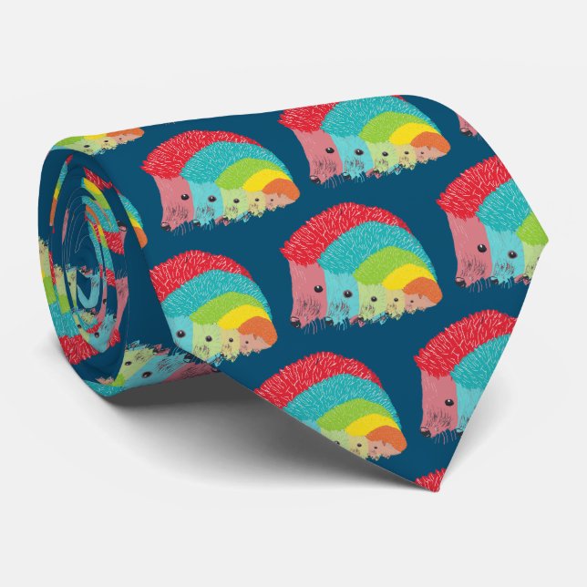 Hedgehogs Tie (Rolled)