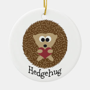 Hedgehug Hedgehog Ceramic Tree Decoration