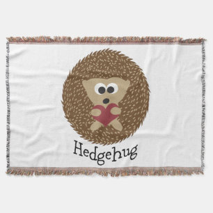 Hedgehug Hedgehog Throw Blanket