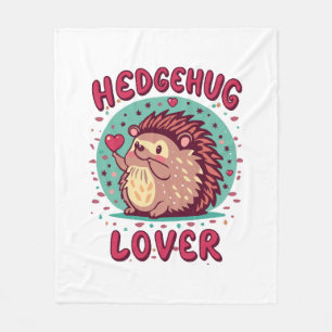 Hedgehug Lover Fleece Blanket