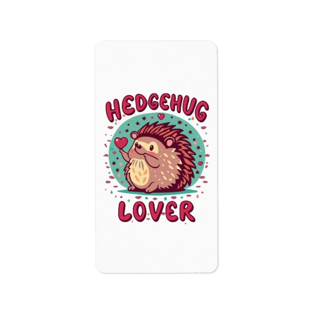Hedgehug Lover Label (Front)