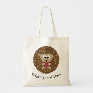 Hedgehugs and Kisses Hedgehog Tote Bag