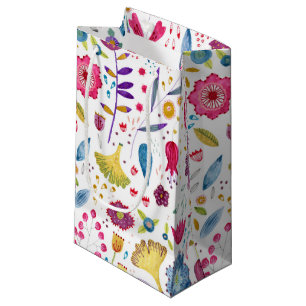 Hedgerow Flowers Watercolor Small Gift Bag