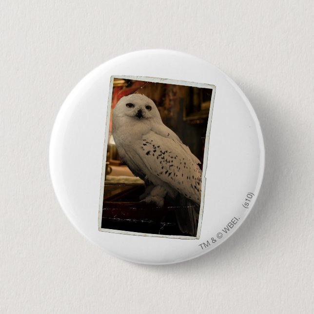 Hedwig 3 6 cm round badge (Front)