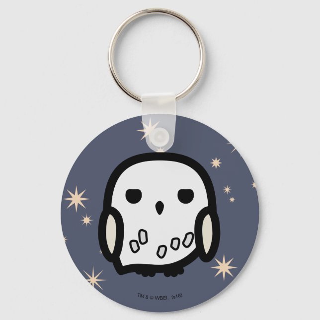 Hedwig Cartoon Character Art Key Ring (Front)