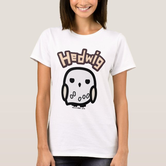 Hedwig Cartoon Character Art T-Shirt (Front)