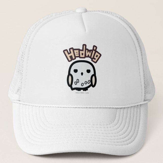 Hedwig Cartoon Character Art Trucker Hat (Front)