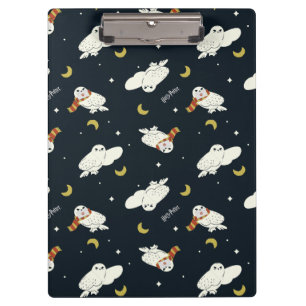 Hedwig Nighttime Moonlight Pattern Clipboard