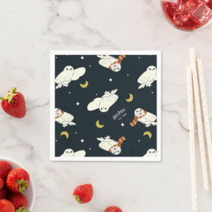 Hedwig Nighttime Moonlight Pattern Napkin