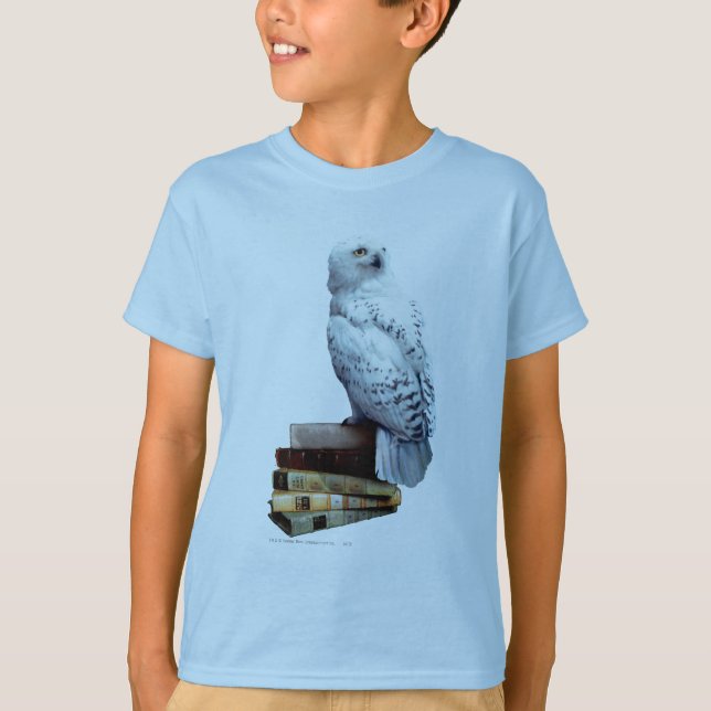 Hedwig on books T-Shirt (Front)
