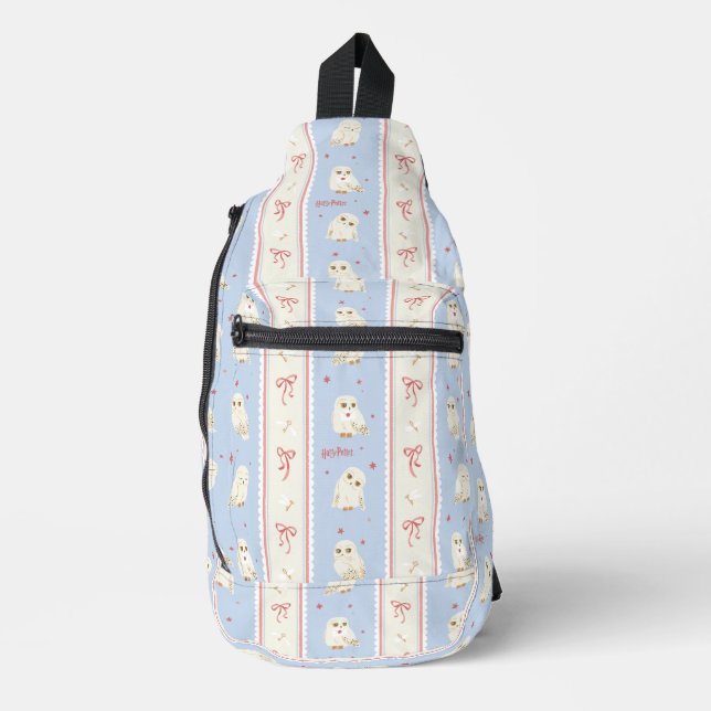 Hedwig Owl Post Stripe Pattern Sling Bag (Front)