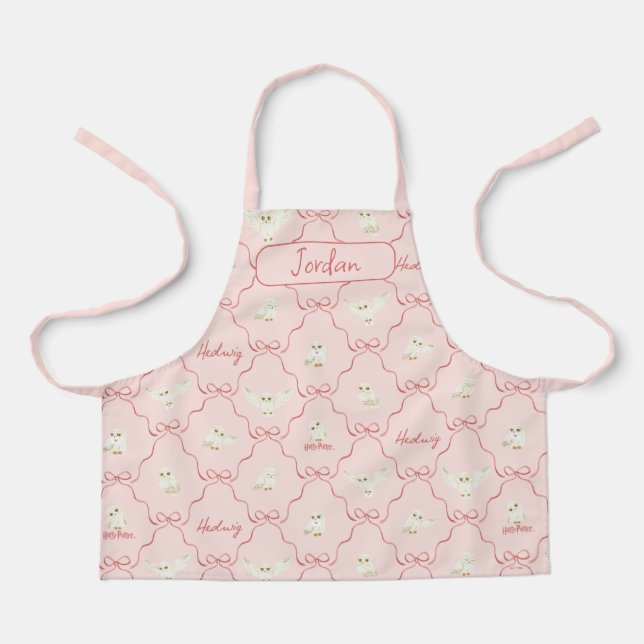 Hedwig Pink Ribbon Pattern Apron (Front)