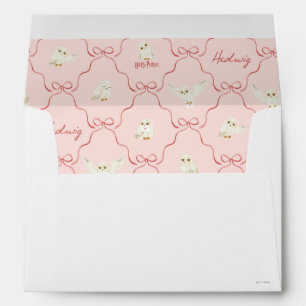 Hedwig Pink Ribbon Pattern Envelope