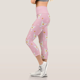 Hedwig Pink Solstice Pattern Capri Leggings