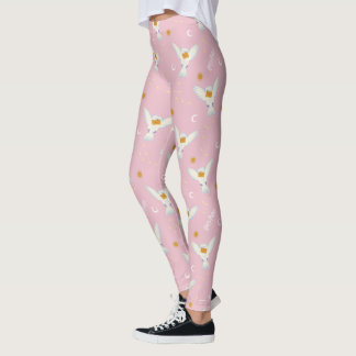 Hedwig Pink Solstice Pattern Leggings