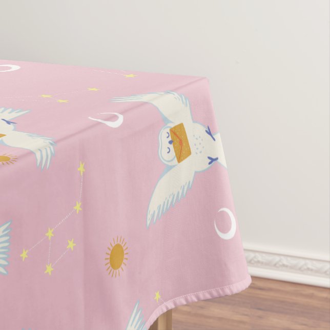 Hedwig Pink Solstice Pattern Tablecloth (In Situ)