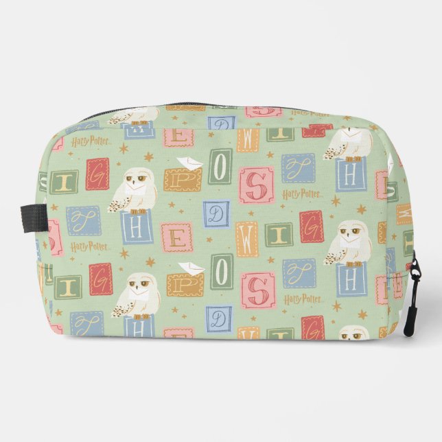 Hedwig Post Letter Block Pattern Dopp Kit (Front)