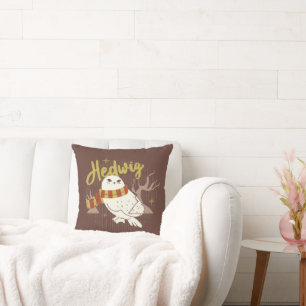 Hedwig Whimsical Forest Drawing Cushion