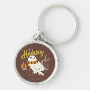 Hedwig Whimsical Forest Drawing Key Ring