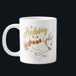 Hedwig Whimsical Forest Drawing Large Coffee Mug<br><div class="desc">Show your house spirit in the coziest way with this charming Hedwig™ design. Featuring the beloved snowy owl bundled up in a warm Gryffindor house-colored scarf, this playful illustration captures the magic and loyalty of Harry Potter’s trusted companion. Set against a whimsical woodland backdrop with subtle sparkling accents, the hand-drawn...</div>
