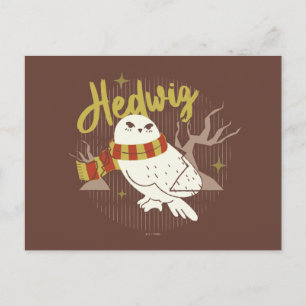 Hedwig Whimsical Forest Drawing Postcard