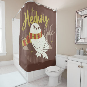Hedwig Whimsical Forest Drawing Shower Curtain