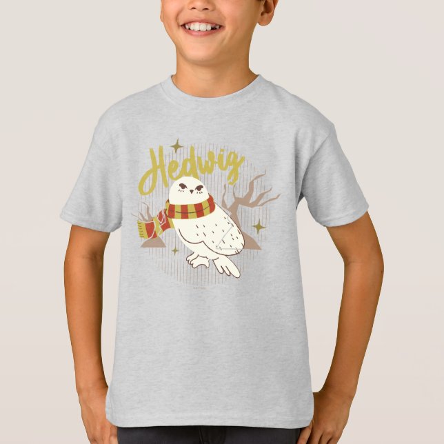 Hedwig Whimsical Forest Drawing T-Shirt (Front)